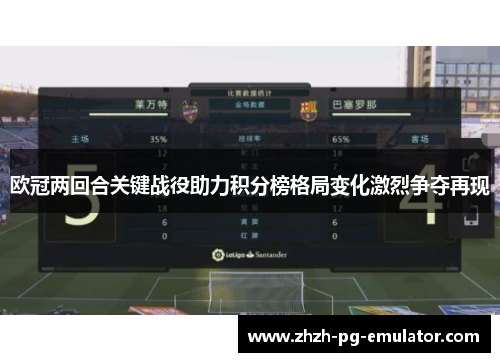 欧冠两回合关键战役助力积分榜格局变化激烈争夺再现 欧冠两回合关键战役助力积分榜格局变化激烈争夺再现